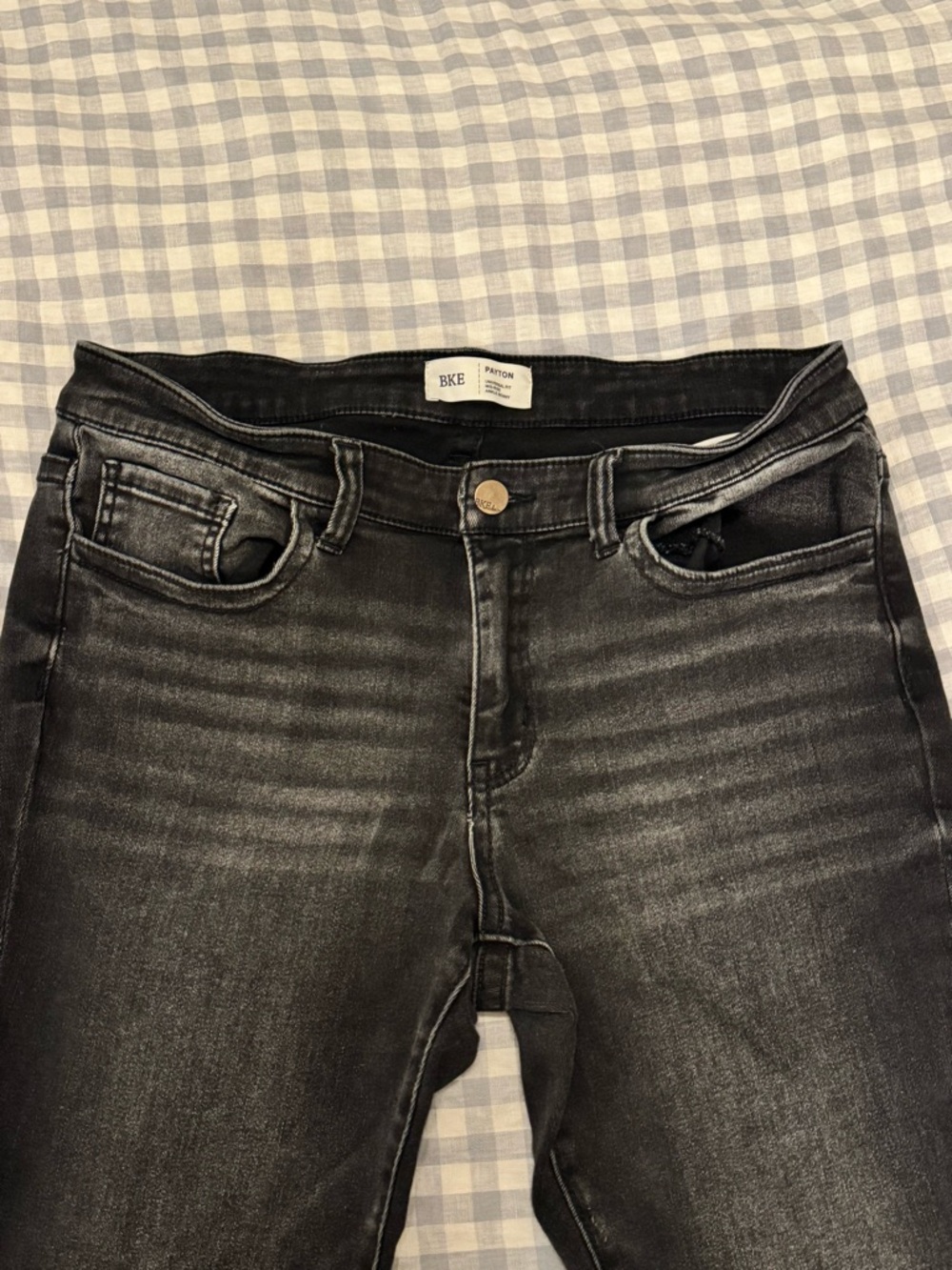 BKE Payton Ankle Skinny Jeans - Black - Picture 7 of 9